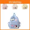 Stylish Canvas School Bag For Kids With Fun Dog Pattern Perfect For Daily Use