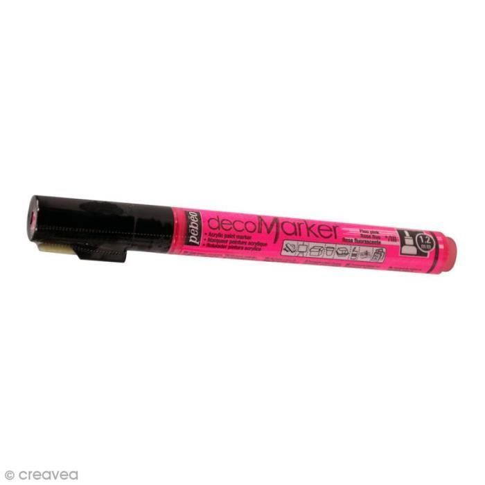 Marqueurs peinture acrylique Acrylic Marker - Pointe Fine 1,2 mm Rose Fluo