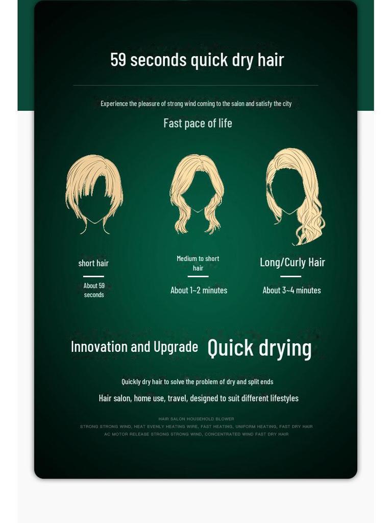 High-Power Hair Salon Dryer for Homes