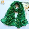 2025 Green Christmas Tree Pattern Bali Yarn Long Scarf - Fashionable Versatile Shawl