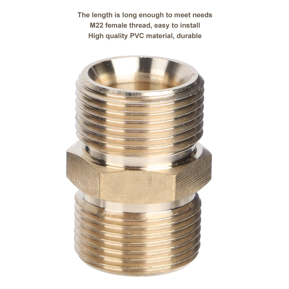 10 m/32,8 ft M22 Innengewinde-Verlängerungsschlauch mit Steckeradapter für Hochdruckreinigung