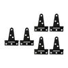 6 Pcs T-hinge Decor Carbon Steel Hinges Door Lock Accessory T-shaped Vintage Home Replacement Furniture Concealed Gate Supply