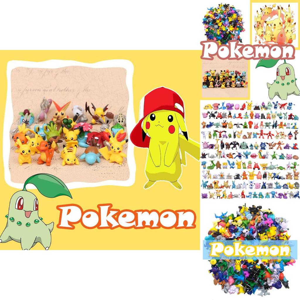Colorful Miniature Pocket Monster Doll Set With 144 Pieces For Collectors And Kids