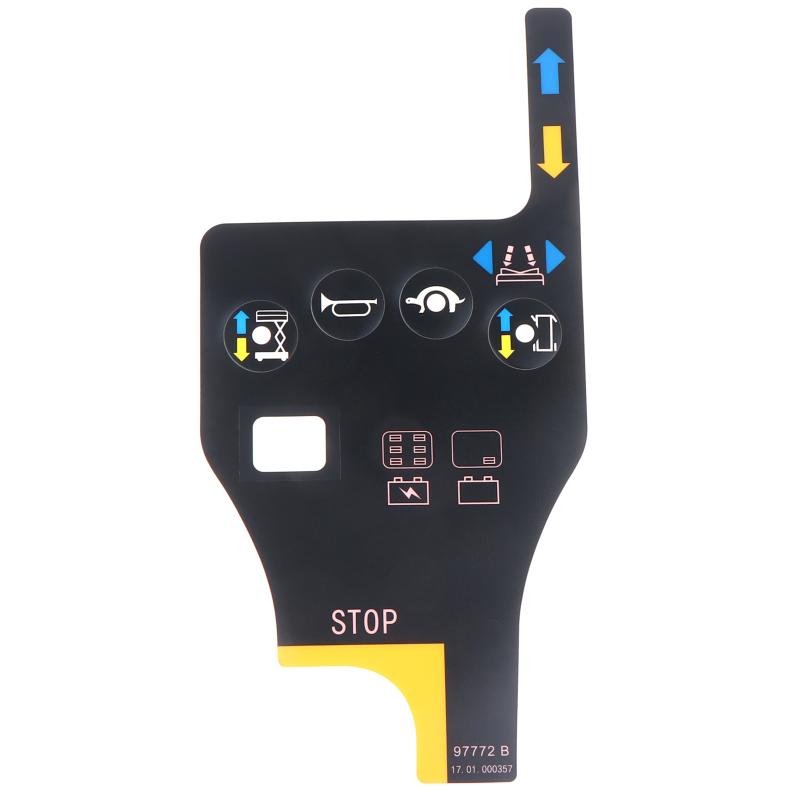 97772 97772Gt Decal For Genie Sciccor Lift Aerial Work Platform Controller Panel Four-Button Stickers Aerial Lift Parts