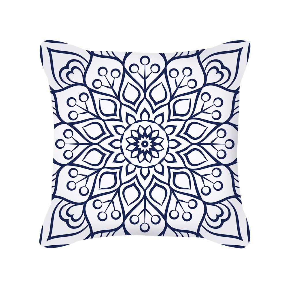 European Style Golden Geometric Pattern Pillow Cover Sofa Cushion Cover New Homeware Pillow Cover