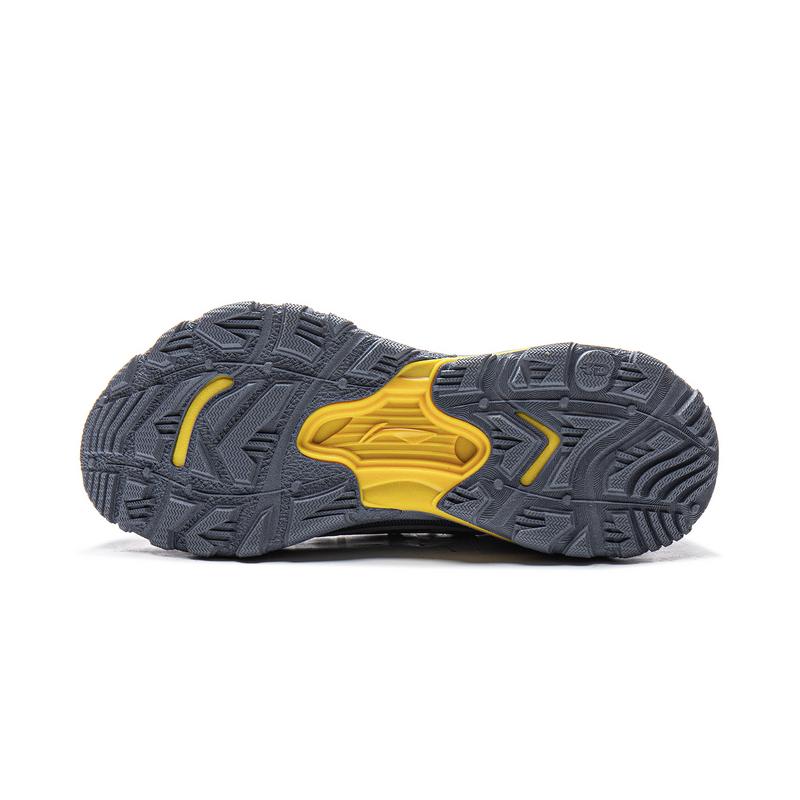 New LiNing CF Tracing Cushioning, Reflective, Rebound Low Top Hiking Shoes Unisex Gray AHTV039-1