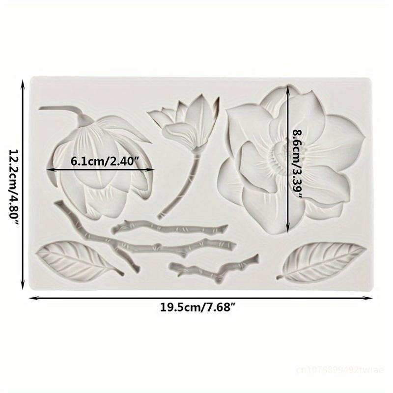 Flower Silicone Mold Flower and Leaf Fondant Mold For Cake Decorating Chocolate Candy Cupcake Decorating Polymer Clay Mould