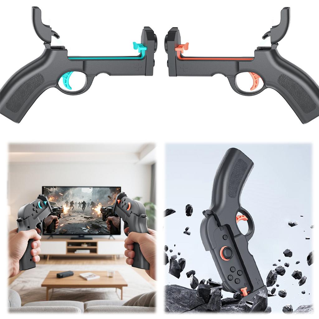 Shooting Game Gun Shape Handgrip Small Handle Grip Hand Grip Motion Controller for Nintendo Switch 2 for Joy-Con Controller