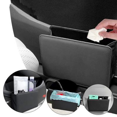 Car Dustbin Small Mini Foldable Multi-Purpose Hanging Car Organizer Trash Bin for Clutter-Free Driving