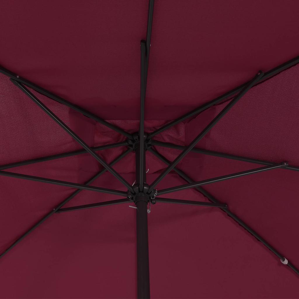 Garden Sun Umbrella Burgundy Red 295 X 295 X 245 Cm