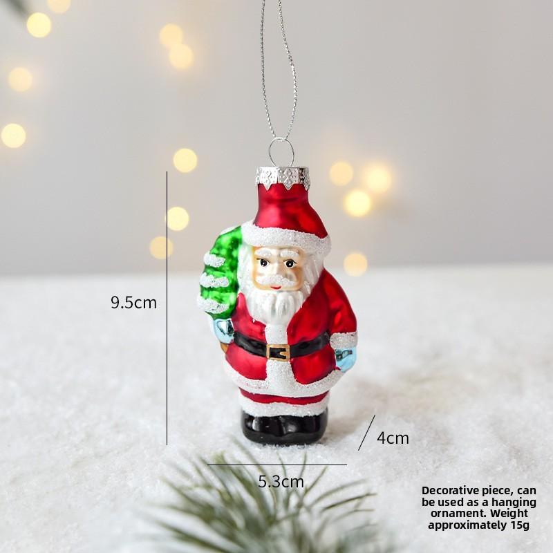 Joymerry Christmas Glass Tree Ornaments Gift Box Set With Lighttransmitting Design For Holiday Decor