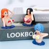 One Piece Action Figurine Beauty Model Chest Shaking Car Ornaments Shake Girl Dashboard Decoration Doll Bobbleheads Kawaii Sexy
