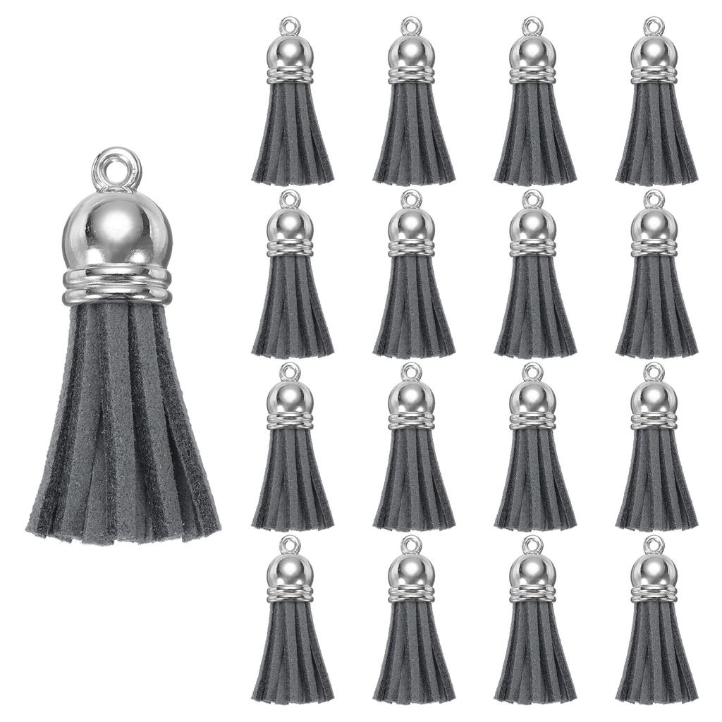 200 szt. Chwosty do breloczków, Hurtowe skórzane chwosty do rękodzieła, Kolorowe wisiorki z chwostami do akrylowych półfabrykatów, Kolczyki