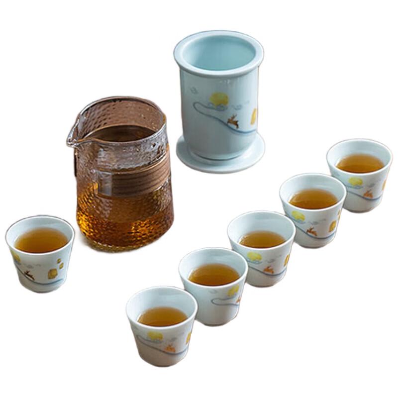 AIYIRIS Deer Companion 8-Piece Chinese Tea Set