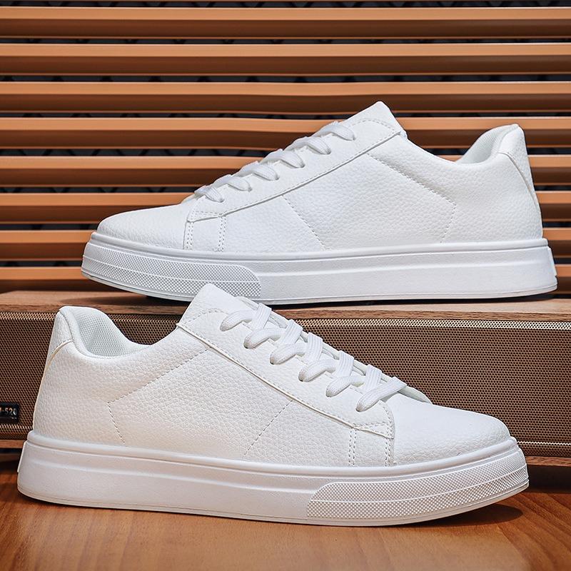 Autumn New Trendy Shoes Student Men's Board Shoes White Shoes Youth Sports and Leisure Shoes Single Shoes