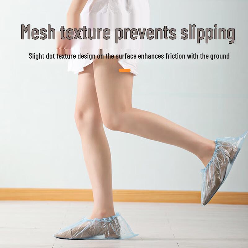 CHAHUA 100-Pack Disposable Shoe Covers