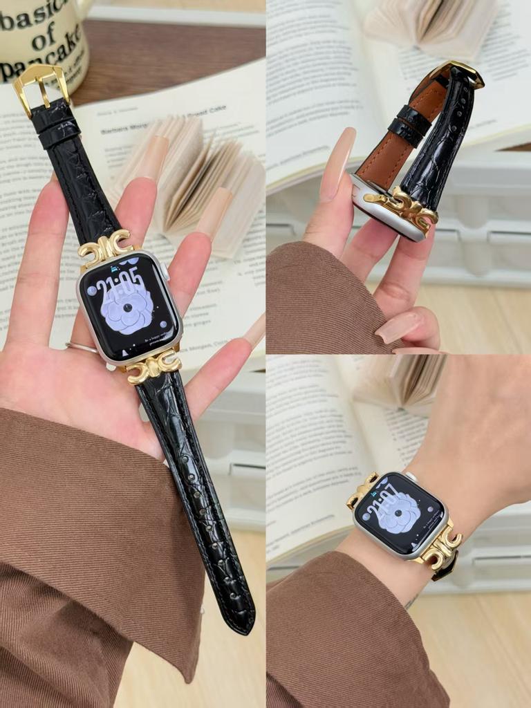 Nice Leather loop Correa For Apple Watch band Series Ultra 11/10/9/8/7/6/5/4/3/2 38mm 40mm 41mm 42mm 44mm 45mm 46mm 49mm Strap
