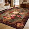 European Countryside Flowers Fluffy Living Room Rug Home Decoration Luxury Washable Carpet Large Area Non-slip Sofa Floor Mats