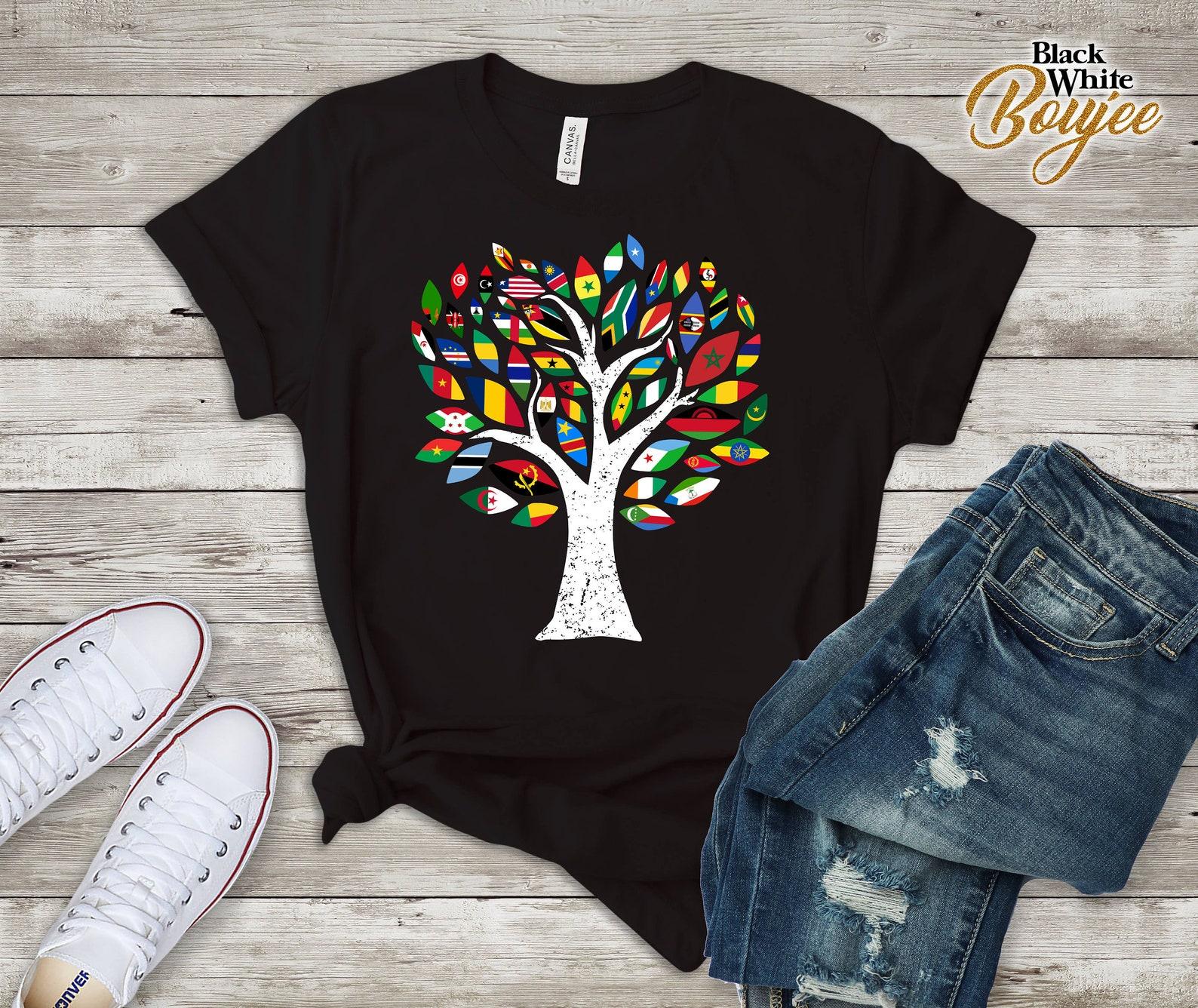 Africa Map Countries Flag African Pride Perfect Ethnic Gift T-Shirt XL