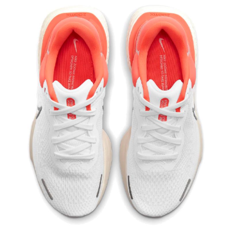 Nike ZoomX Invincible Run Flyknit White Bright Mango Women's Sneakers casual CT2229-100