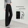 Women's Velvet Pleated Wide-Leg Casual Pants