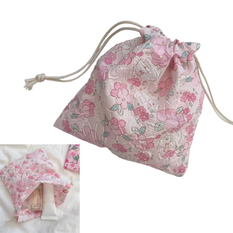 Wiederverwendbarer Polyester-Kordelzugbeutel Aufbewahrung Organisiert Für Beauty-Tools Schmuck Praktische Reise-Accessoires Beutel