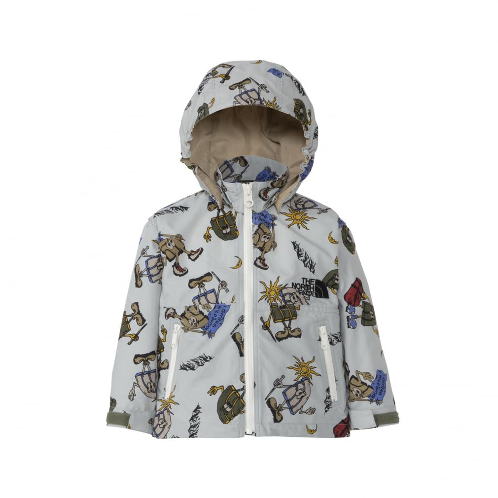 

North Baby Novelty Compact Jacket Unisex Water Repellent UV Care Lightweight Halfy Pattern 90 [The Face]