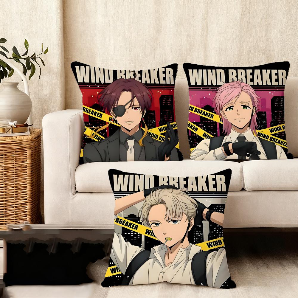 WWind BreakerR Webtoon Cushion Cover Plush Fabric Soft DoubleSided Printed Sofa Warm Winter Home Child Gift Pillow Case