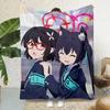 Anime Shiroko Blue Archive Girl Printed Throw Blanket Soft Cozy for Home Travel Birthday Gift