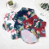 Hawaiian Style Dog Clothes Fashion Casual Puppy Dog Floral Polo Shirt Summer Pet Beach T-Shirt for Bulldog Doggie Cats Clothing