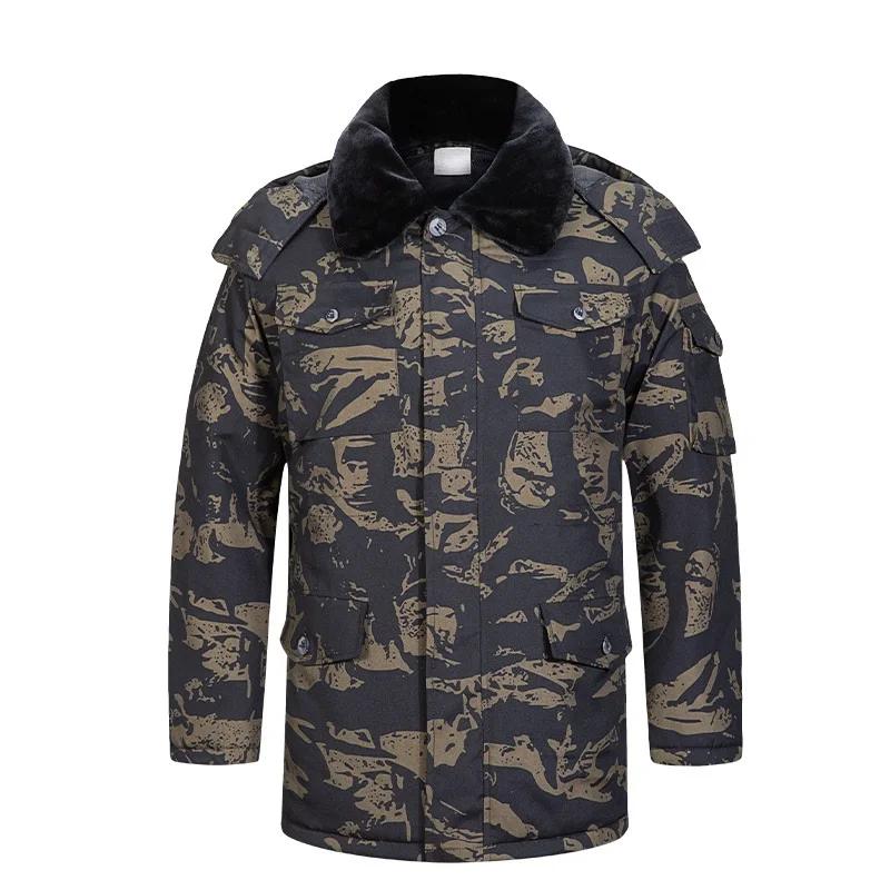 Men Winter Warm Thick Windproof Parkas Jackets Coat Men Casual Parkas Hooded Cotton Coat