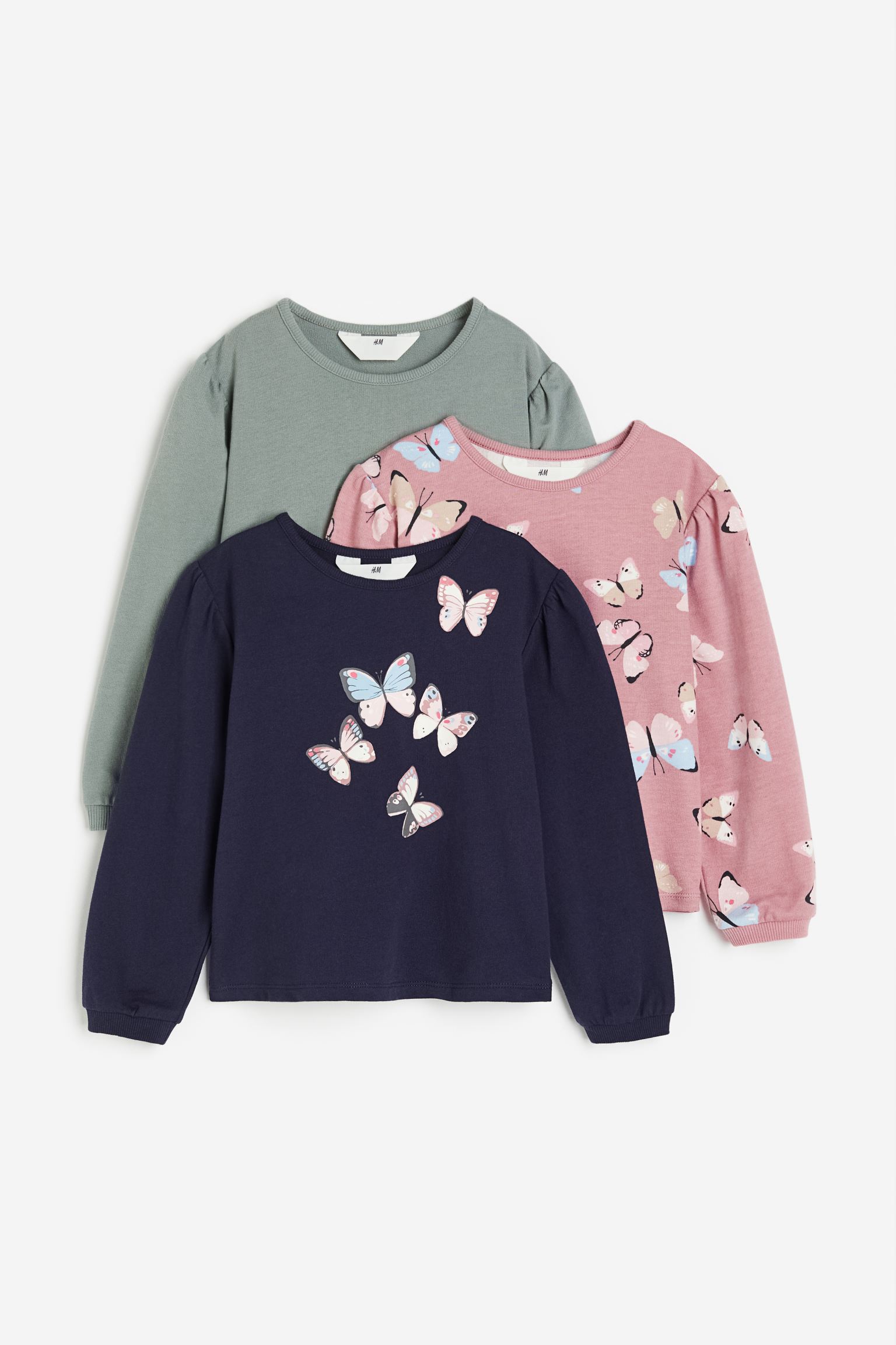 

3-pack cotton sweatshirts