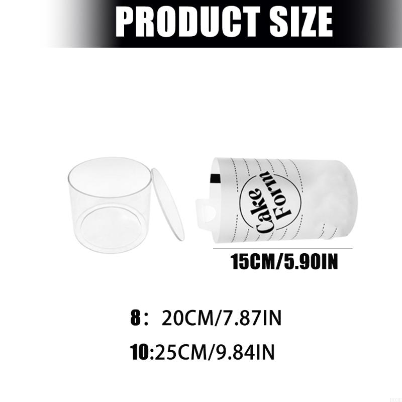 Circle Baking Rings Mold Acrylic Form Cake Tool Round Circle Mold For Home Baker B03E