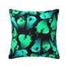 Halloween Horror Orange Ghost Pattern Pillowcover Decoration Cushions Cover Throw Pillow Case for Living Room Double-sided