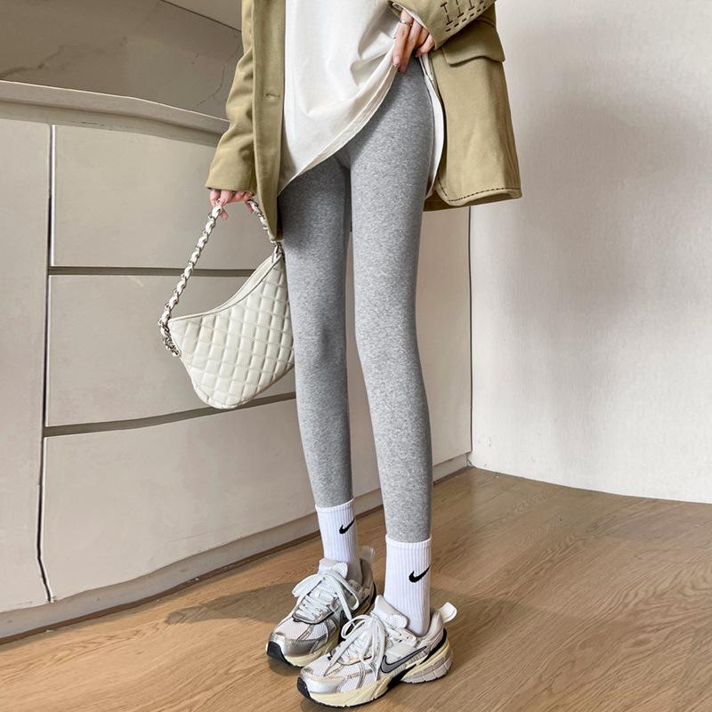 

Threaded leggings, vertically striped thin, high elastic matte fitting leggings, no curling, no climbing, black leggings XL large size [suitable for 125-77.5 kg]