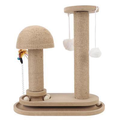 Cat Scratching Post Stable Structure Density Board Interactive Turntable Design Cat Scratcher with