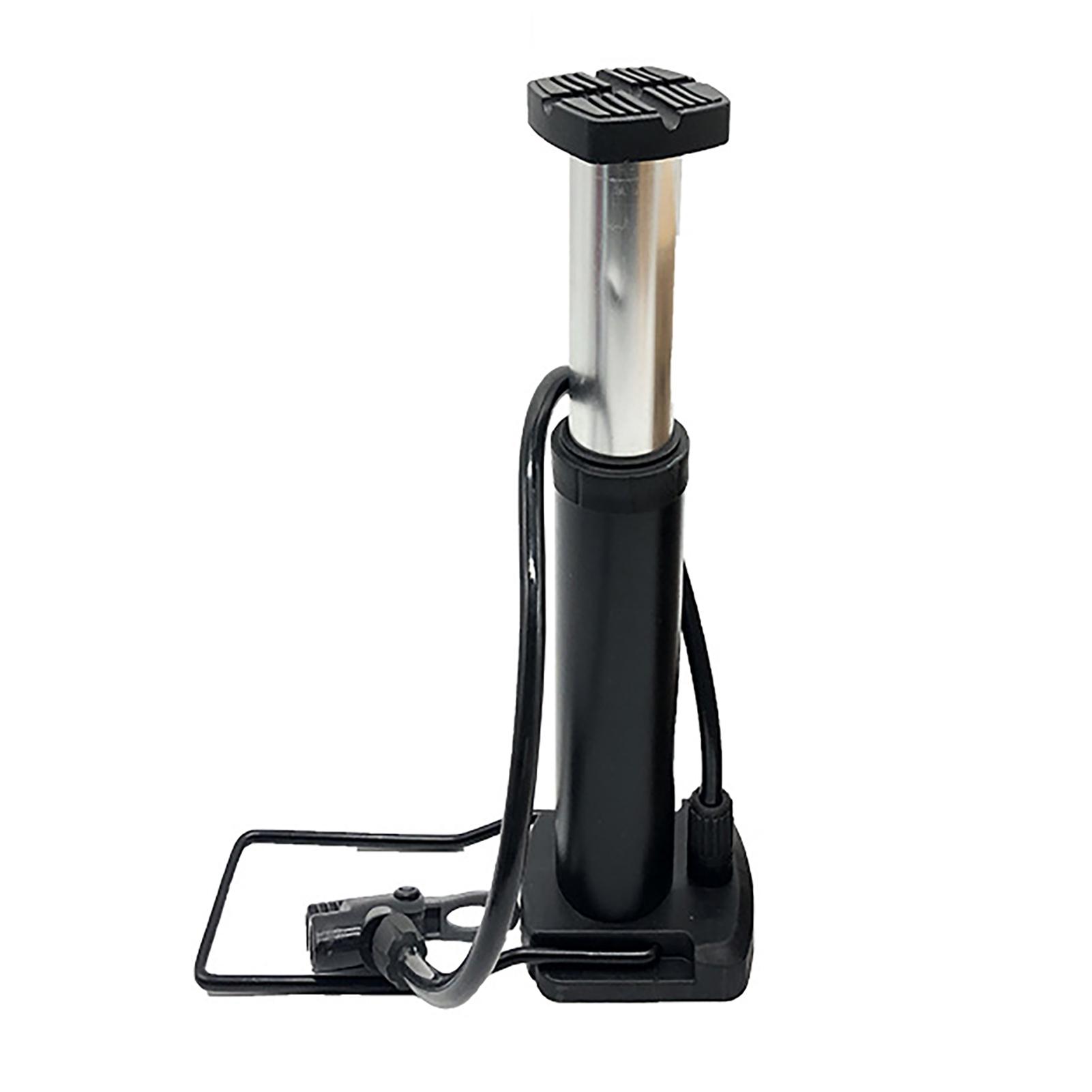 

High Pressure Bike Pump Household Portable Mini Floor Pump for Mountain Bike Electric Bicycle Basketball Black Standard