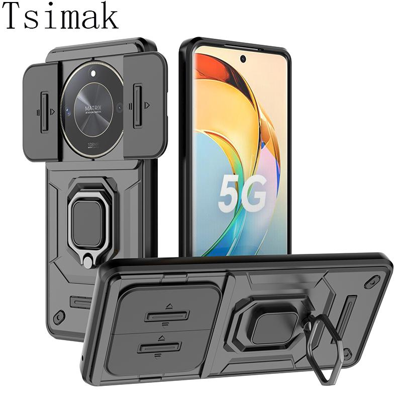 

Shockproof Case For Honor 90 X9A X9B X9C Magic 5 6 Lite Magic5 Magic6 Slide Camera Phone Cover for Honor 200 Pro 90 Lite Coque Honor 200 Pro фіолетовий