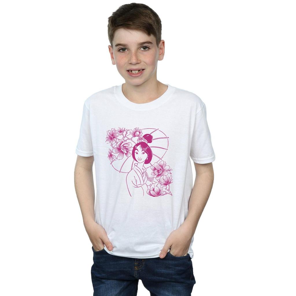 Disney Boys Mulan Mono Magnolia T-Shirt