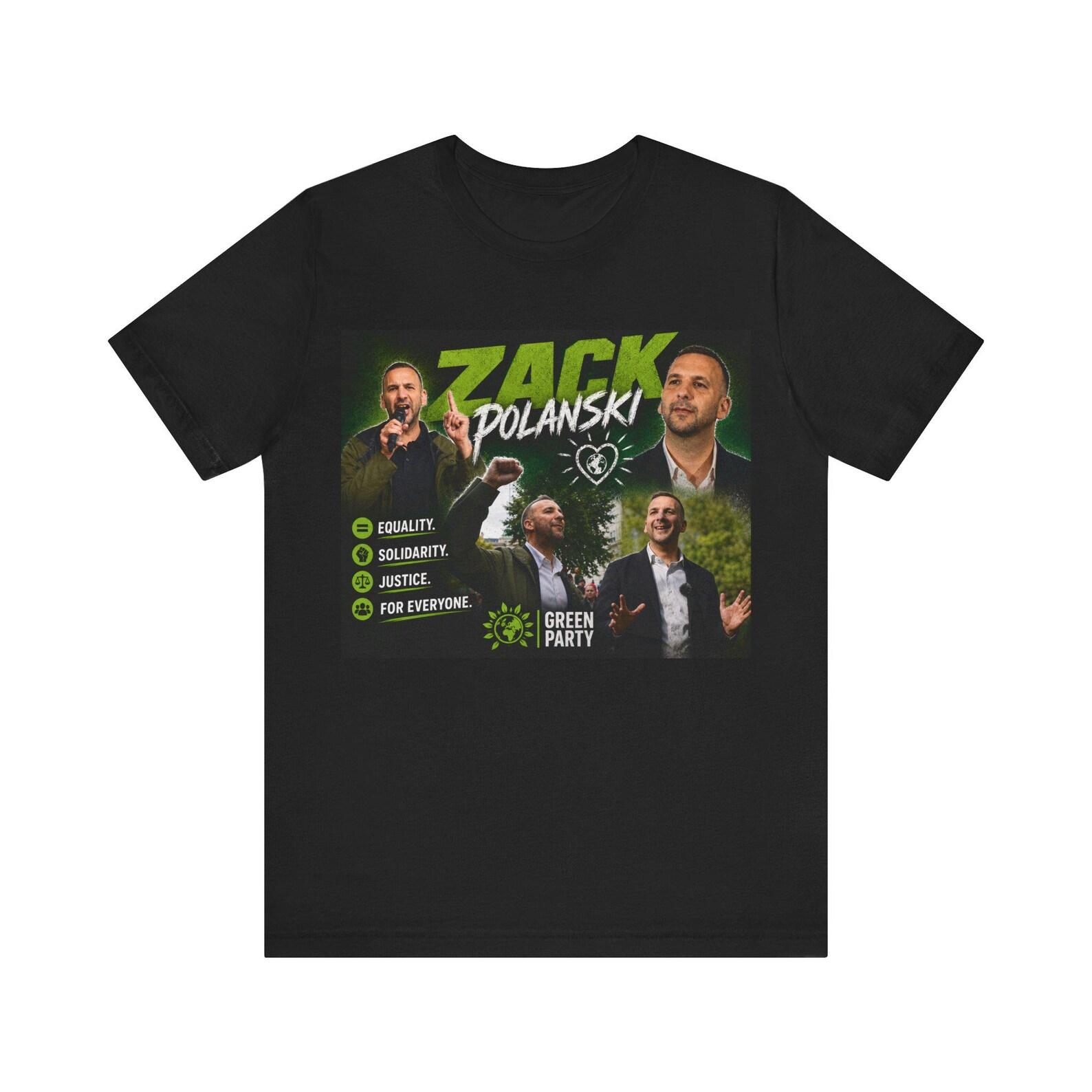 Zack Polanski Shirt, Green Party Graphic Tee, UK Politics T-Shirt, Political Activist Gift, Vintage Campaign Style Shirt, Eco Politics Tee S