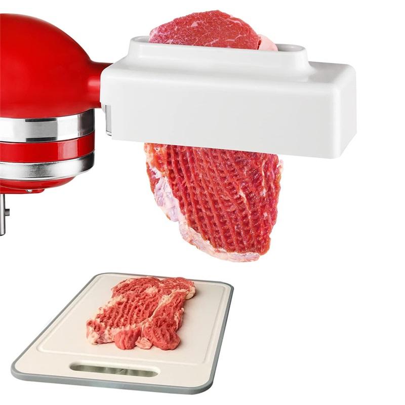 Vertical mixer`s meat softener white