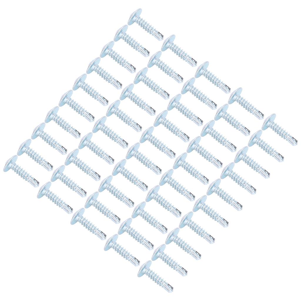 50Pcs Self Drilling Screw Cross Carbon Steel 4.2x19mm Fastener Set Kit for Repair Truss Head
