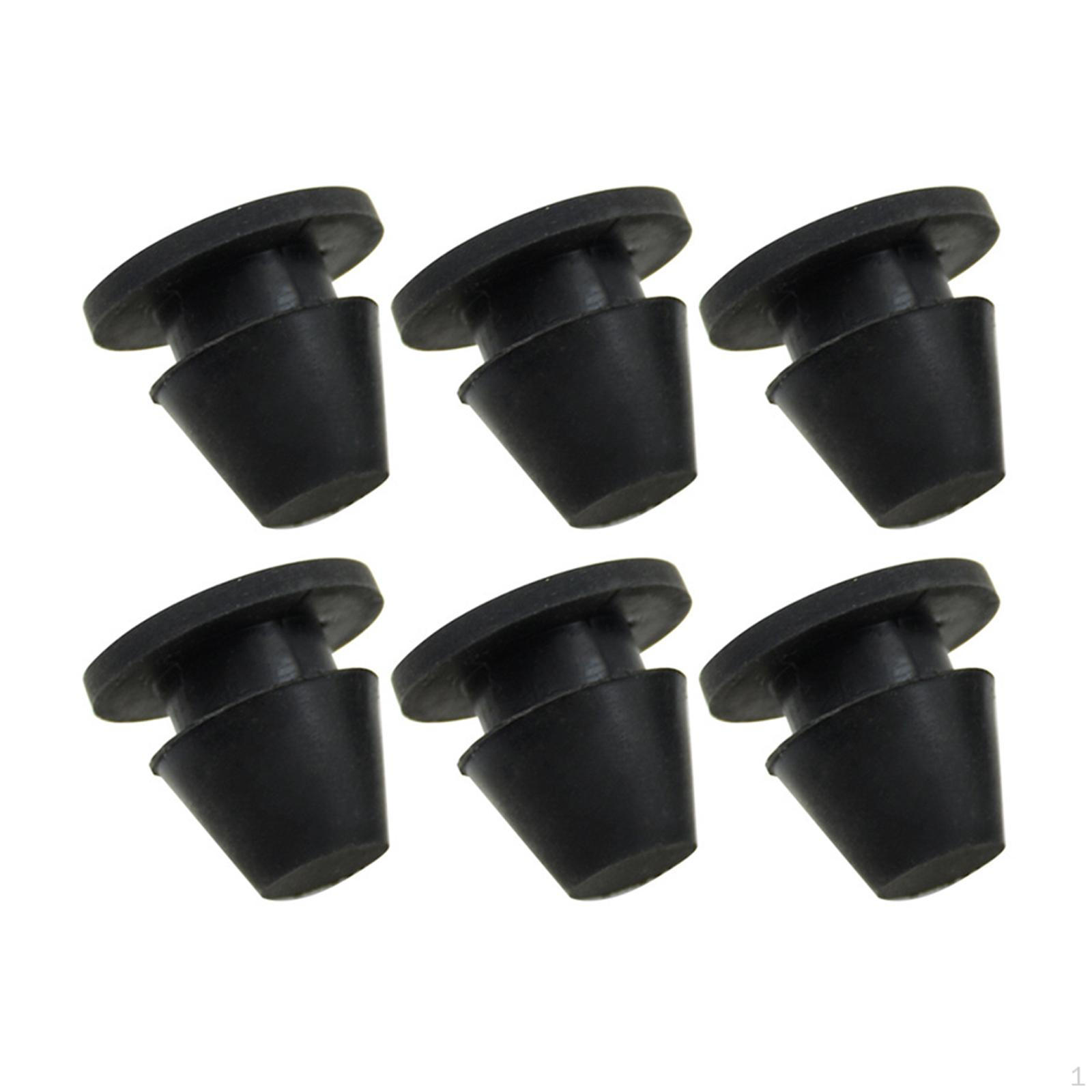 

6 Black Rubber Side Grommets Gaskets, Spacers, And for Motorcycle Fairing, Parts for 2008 to now