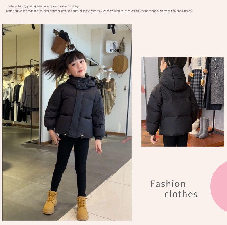 2025 Autumn/Winter Kids' Thick Hooded Down Jacket - Stylish Outerwear for Boys and Girls