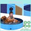 Spacious Foldable Pvc Pet Cooling Pool For Dogs In Blue And Red