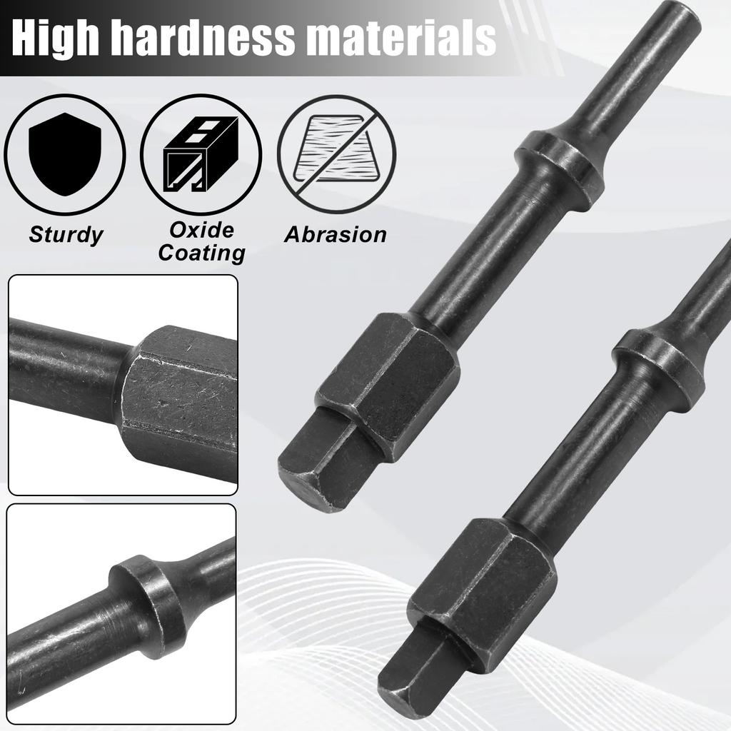 2 Stück Pneumatisches Ventilführungsstößel-Stanzstange Wärmebehandlung Ventilsitz Ventilsitz-Entferner Reparaturwerkzeug Pneumatischer Schraubenbrecher