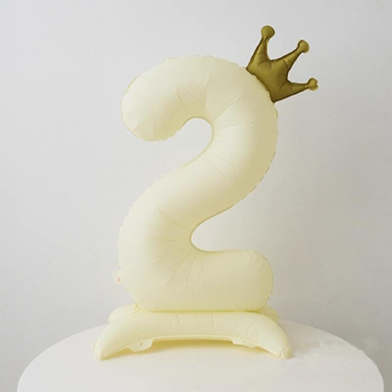 32inch Gold Rose Blue Silver Number Aluminum Film Balloons Digital Baby Shower Christmas Wedding Happy Birthday Party Decoration