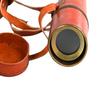 Handmade Brass Spyglass Telescope with Leather Case Nautical Decor, Pirate Style