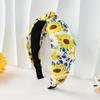Hairband  Flower Printed Knotted Cloth Head Band Fashion Wide Hairbands Non Slip Hair Accessories for Women and Girls