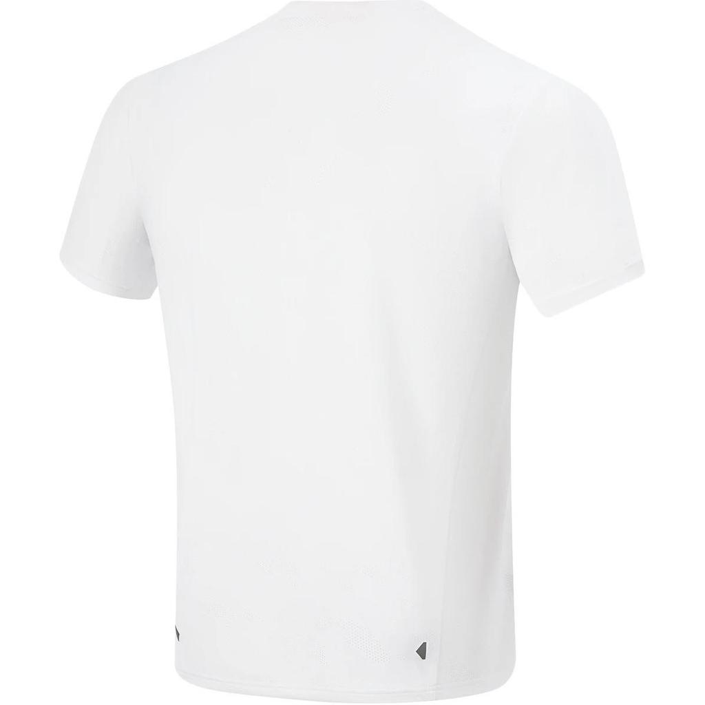 Li Ning Running Series Letter Casual Comfortable Short Sleeve T-Shirt Men Tops White ATSU575-2